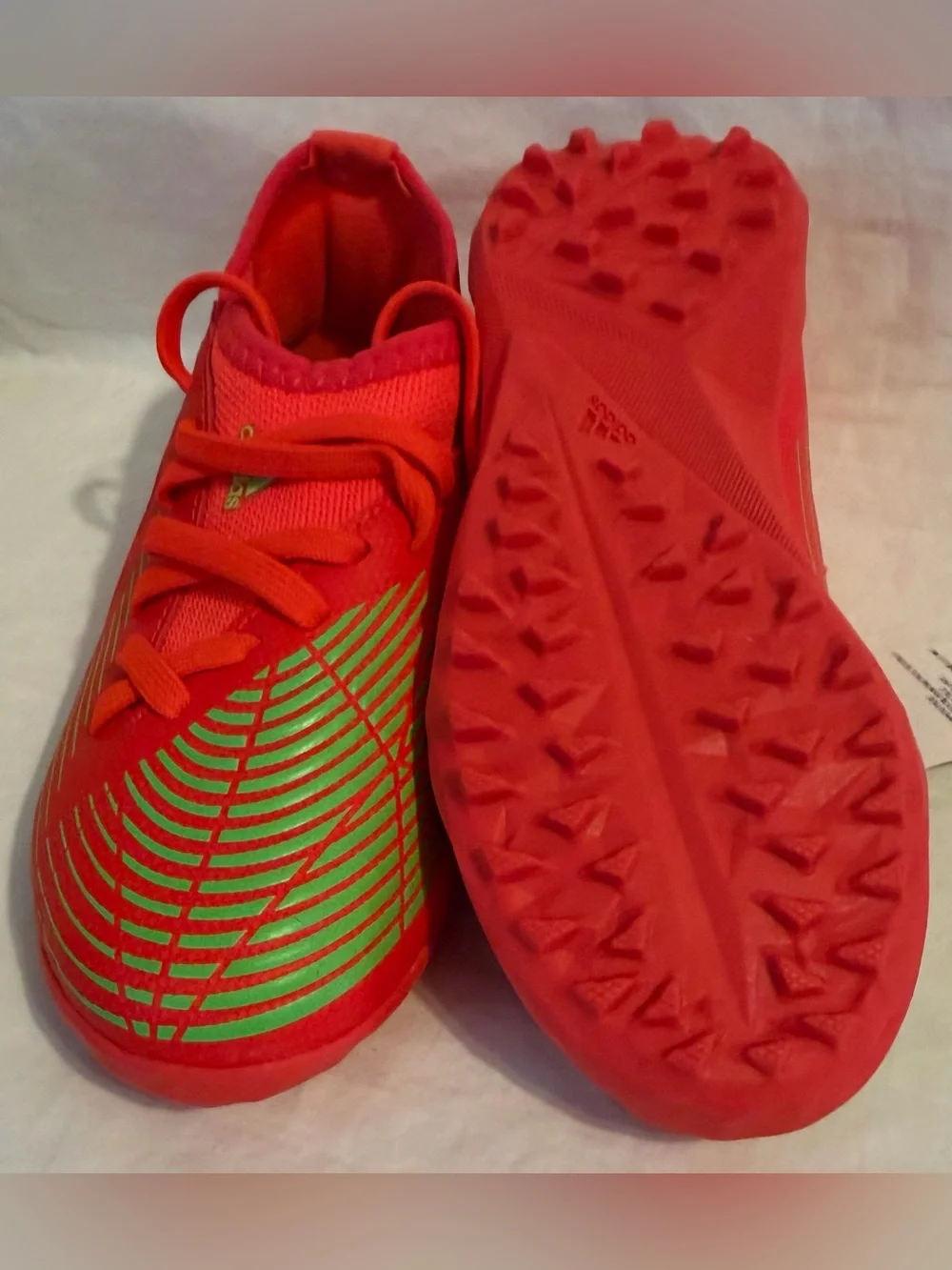 Adidas Predator edge.3 Turf Soccer Shoes Orange GV8503 Toddler Sz: 11K